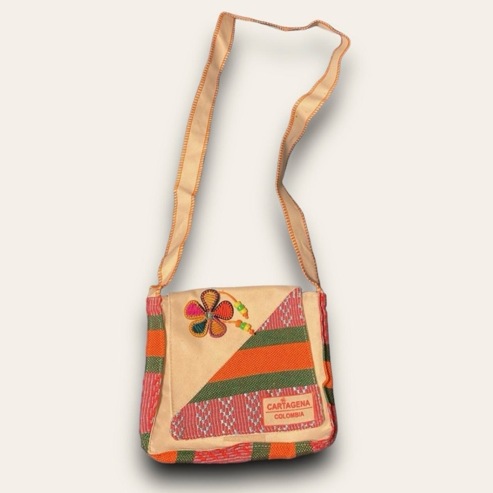 boho woven crossbody purse Cartagena Colombia